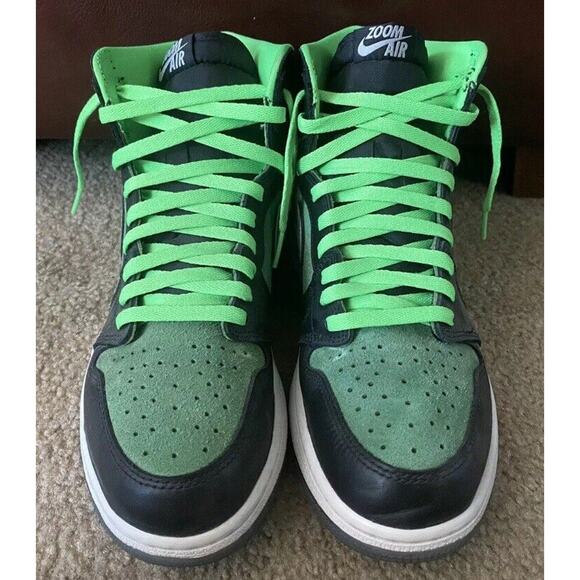 Nike Air Jordan 1 High Zoom Black Tomatillo CK6637 Shoes Mens 11 Fast Shipping - Picture 5 of 11